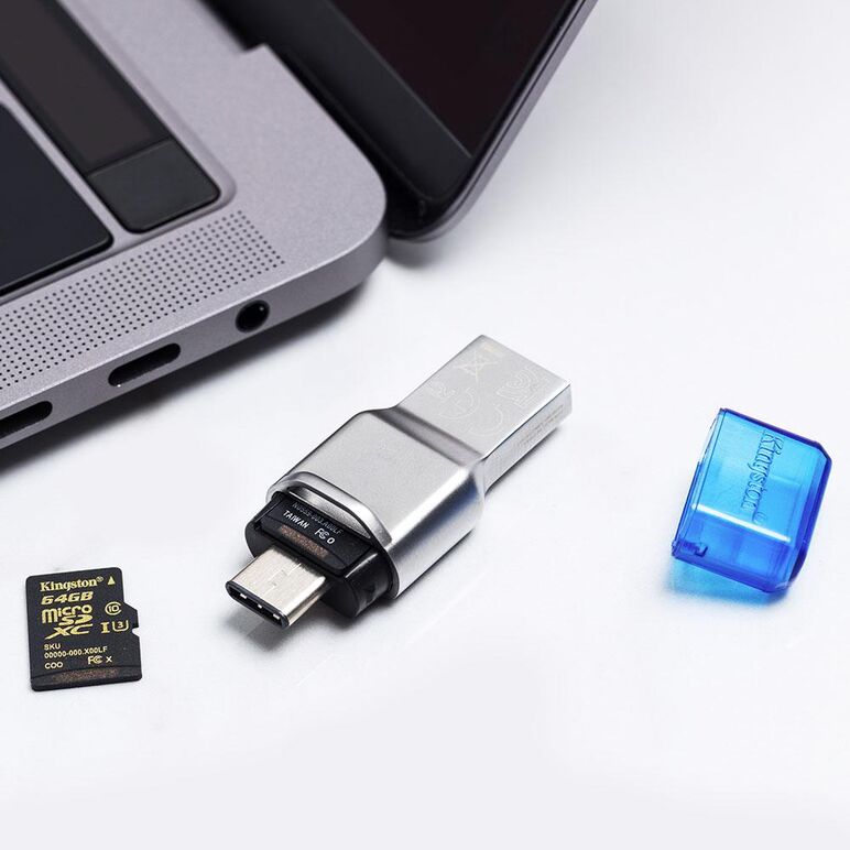 Card reader kingston, usb 3.1 - a/c, fcr-ml3c, carduri suportate: microsd/sdhc/sdxc, uhs-i,  Card reader | electropc.ro