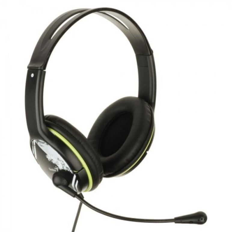 Casti cu microfon genius hs-400a, negru,  Casti audio | electropc.ro