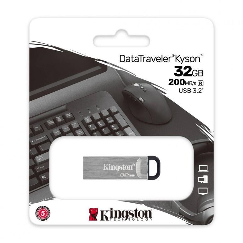 Memorie usb flash drive kingston, datatraveler kyson, 32gb, usb 3.2,  Memorii USB | electropc.ro