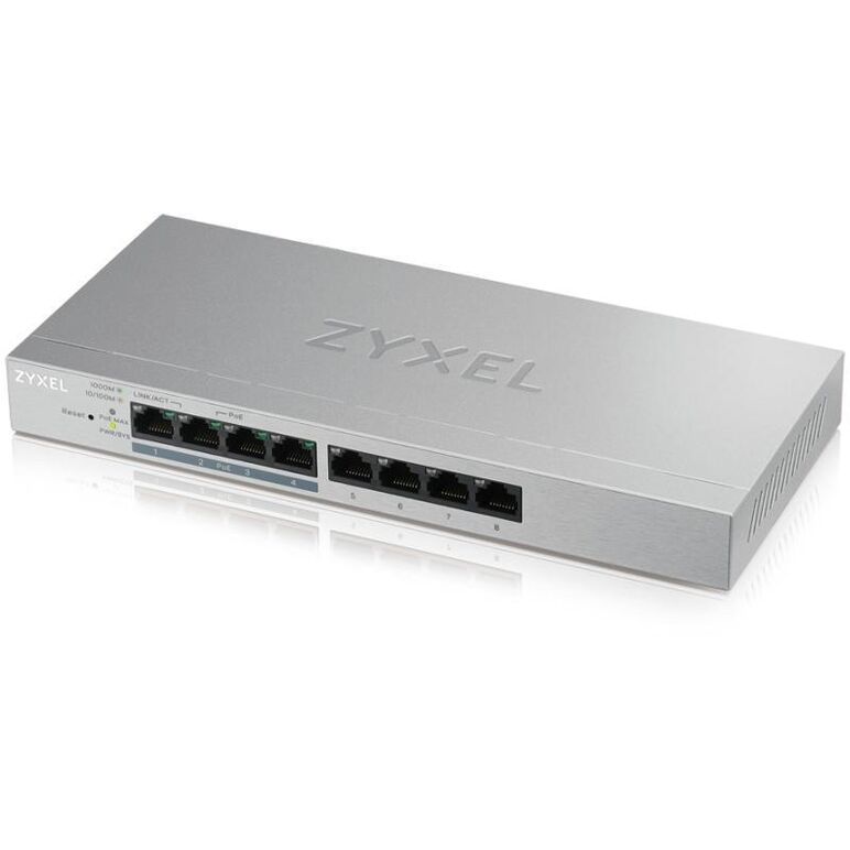 Switch zyxel gs1200-8hp, 8 port, 10/100/1000 mbps,  Switch-uri | electropc.ro