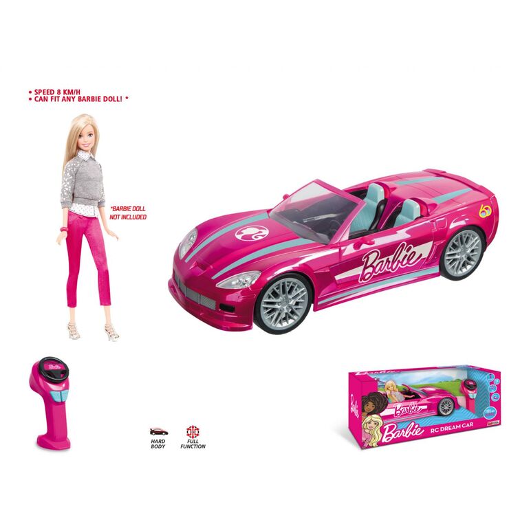 Barbie r/c - convertible car,  Masinute | electropc.ro