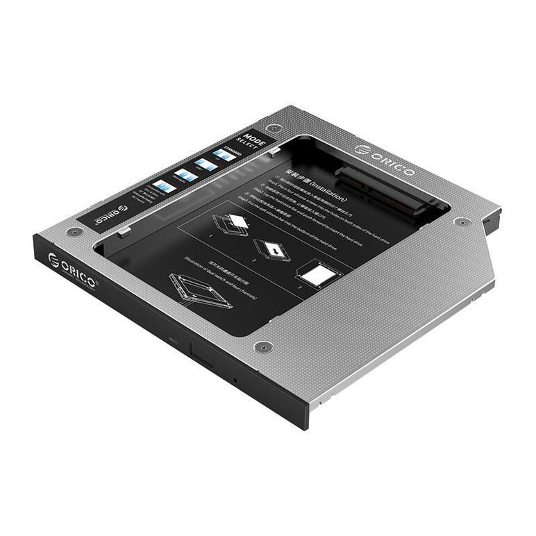 Caddy hdd orico seria m95ss 2.5” 9.5mm, adaptor pentru montarea unui hdd/ssd sata i/ii/ii de 2.5” in locul unitatii optice din multe laptop-uri/notebook-uri, capacitate maxima: 2tb, 4 mopduri de compatibilitate selectabile din switch-urile laterale: ac – ,  Hard Disk-uri externe | electropc.ro