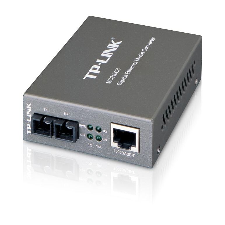 Switch media convertor tp-link, 2 porturi (1x1000mbps sc, 1x10/100/1000 mbps (rj-45)), 1000base-t to 1000base-lx/lh (sc), single-mode, 15km, montabil in sasiu,  Media convertoare | electropc.ro