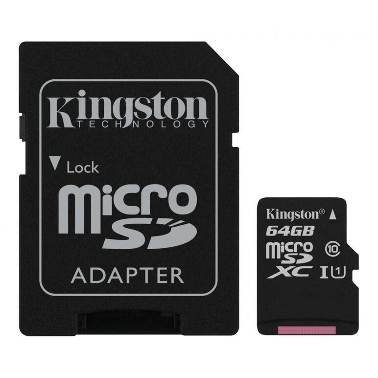 Card de memorie microsd kingston select plus, 64gb, adaptor sd, class 10,  Carduri memorie | electropc.ro