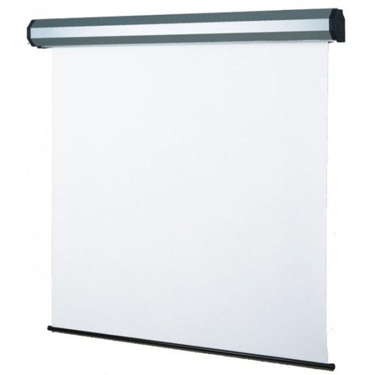 Ecran de proiectie sopar lorenzo, electric, perete, 200cm x 200cm, format 1:1, negru,  Videoproiectoare | electropc.ro