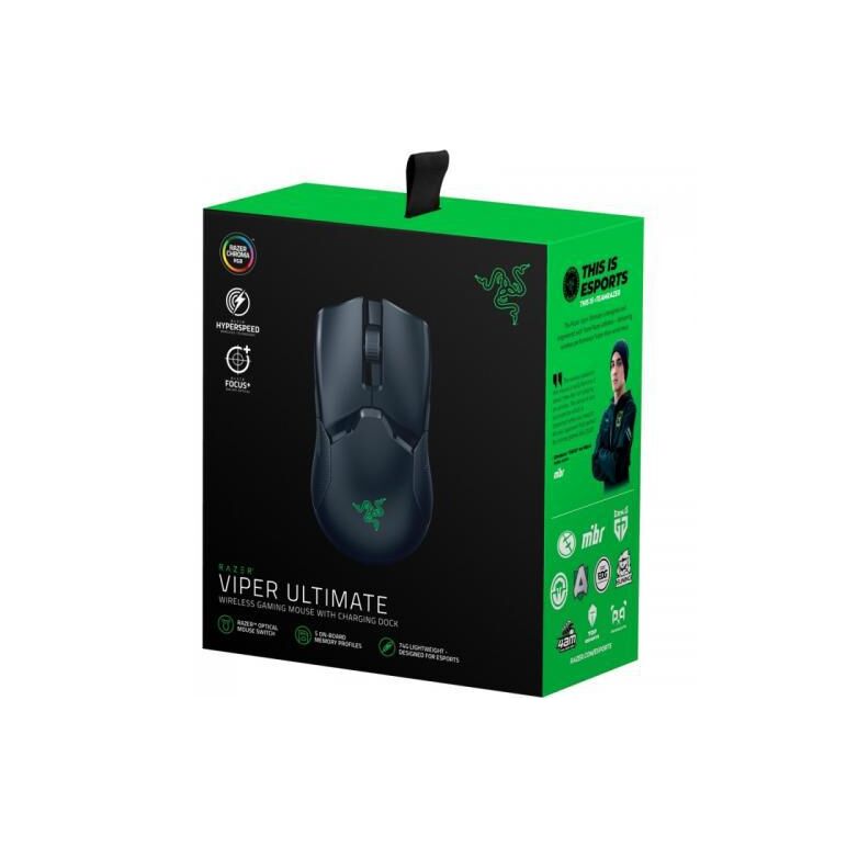 Mouse razer viper ultimate gaming + docking, wireless, negru,  Mouse | electropc.ro