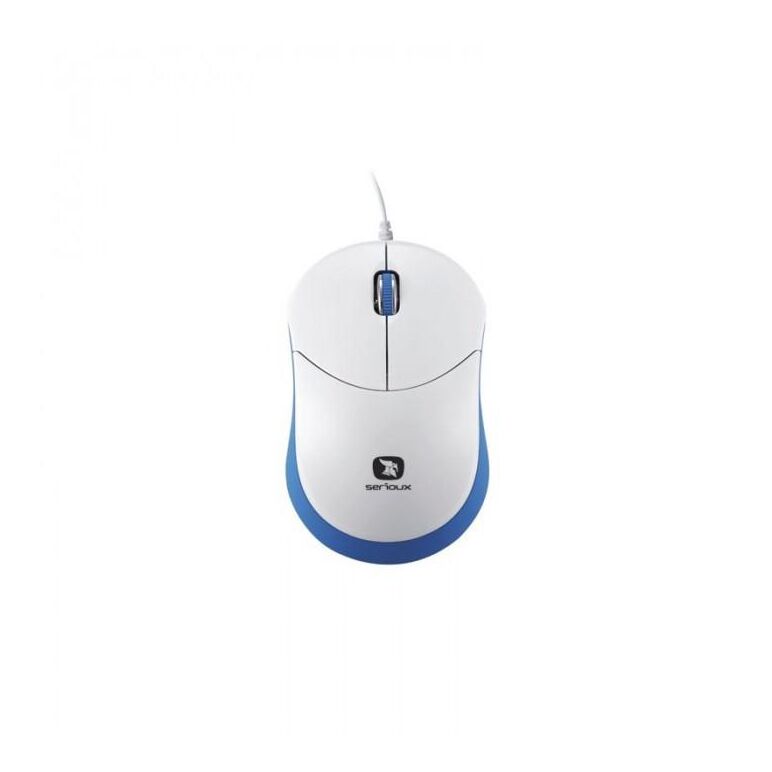 Mouse serioux cu fir, optic, rainbow 680, 1000dpi, albastru, ambidextru, blister, mini, usb,  Mouse | electropc.ro