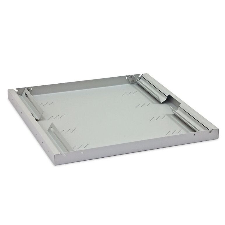 Raft fix perforat triton 19" 1u/750 capacitate incarcare 80kg, gri,  Cabinete metalice | electropc.ro