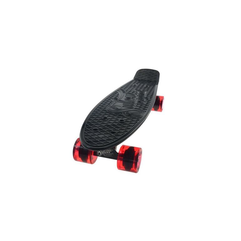 Skate penny slv venice, placa plastic pp 56x15 cm, roti pu 60x45mm, duritate 85a, rulmenti abec 7 chrome, sasiu aluminiu 8.3 cm, capacitate 100 kg, culoare, negru rosu,  Skateboard | electropc.ro