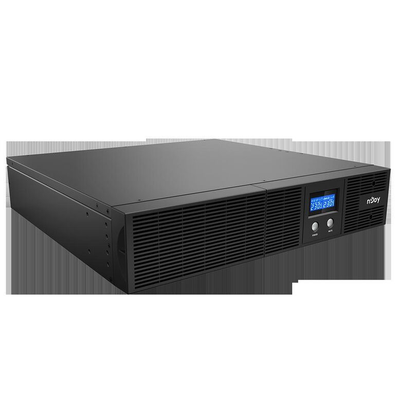 Ups njoy argus 2200, 2200va/1320w, lcd display, 4 iec c13 cu protectie, management, reglaj automat al tensiunii, iesire sinusoidala pura, rack 2u,  UPS | electropc.ro