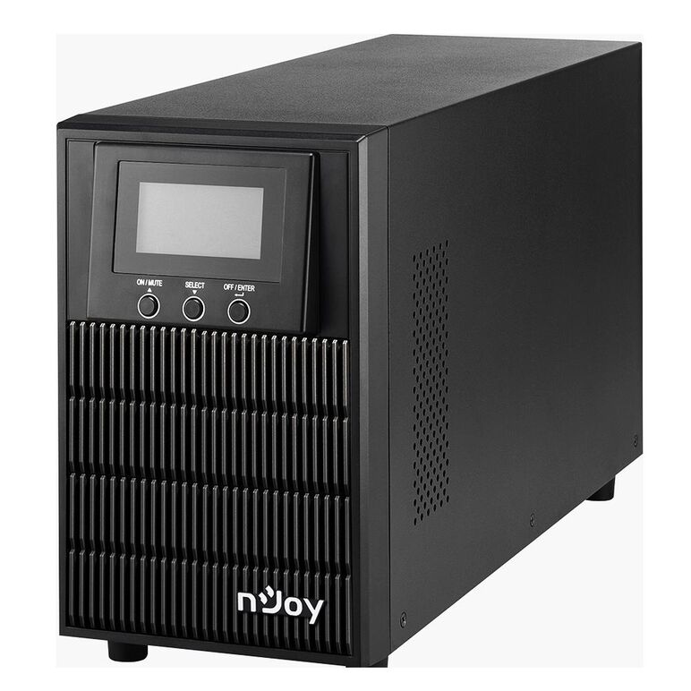 Ups njoy aten pro 1000, 1000va/800w, on-line (double convension ups), lcd display, 3 prize schuko cu protectie, tower, smart snmp & usb & rs- 232, efficiency up to 88%, software management,  UPS | electropc.ro