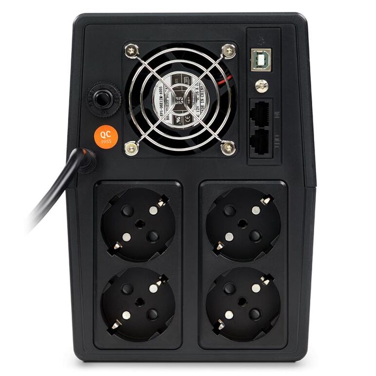 Ups njoy horus plus 1500, 1500va/900w, afisaj lcd cu ecran tactil, 4 prize schuko cu protectie, repornire automata, rj11 protectie pentru linia de telefon/modem, posibilitatea de monitorizare si control prin usb, lan si internet, port de comunicare usb, r,  UPS | electropc.ro