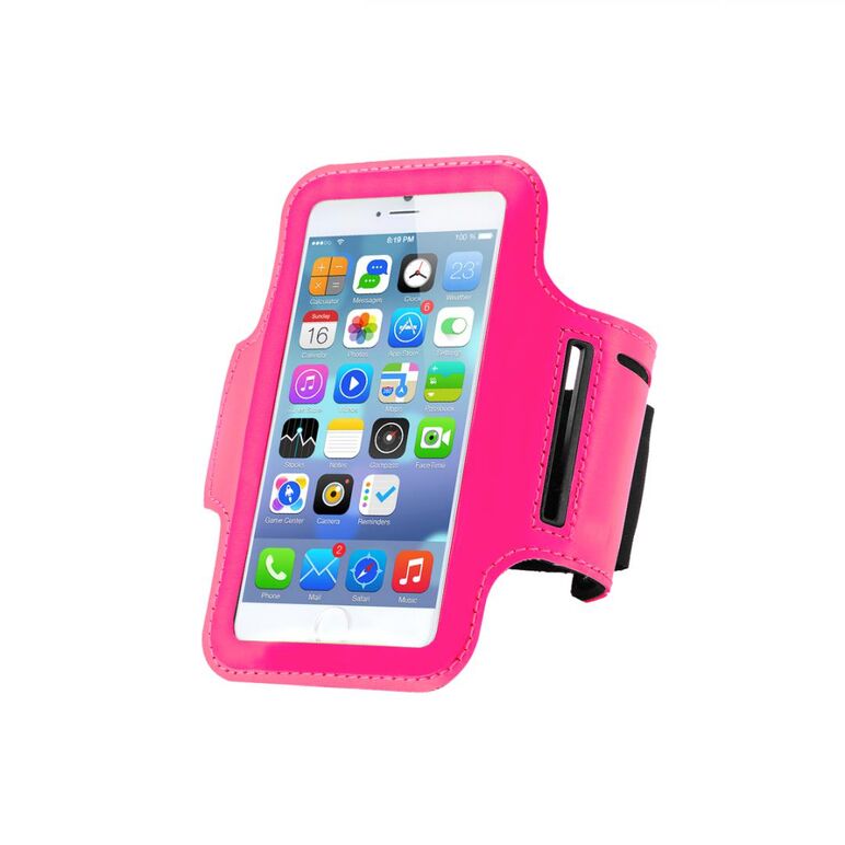 Armband serioux pentru smartphone, dimensiuni maxime 8x14cm, culoare roz,  Accesorii | electropc.ro