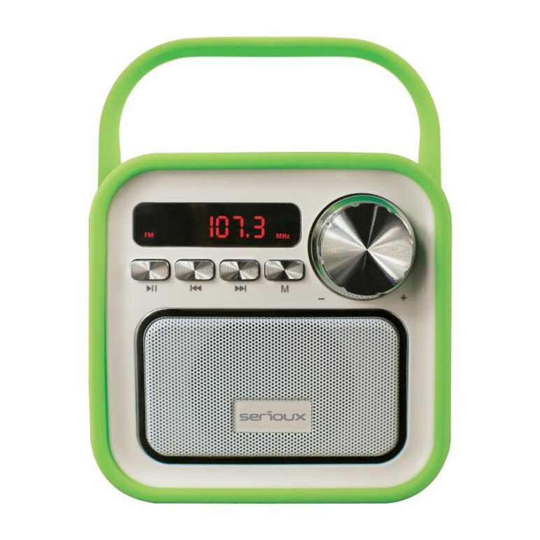 Boxa bluetooth serioux, portabila, joy, 5w, frecventa de raspuns:150- 15khz, raport semnal/zgomot: 80db, baterie 2000mah, autonomie 8-9 ore, telecomanda, hands free, aux, radio fm, microsd, digital display, verde,  Sisteme audio | electropc.ro