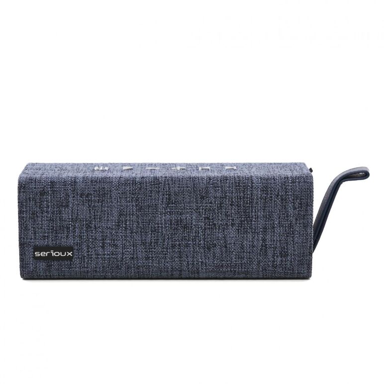 Boxa bluetooth serioux, portabila, wave cube 12w, frecventa de raspuns: 90hz-20khz, raport semnal/zgomot: 80db, baterie: 4000mah, autonomie: 8 ore, hands free, aux, material textil, albastru,  Sisteme audio | electropc.ro