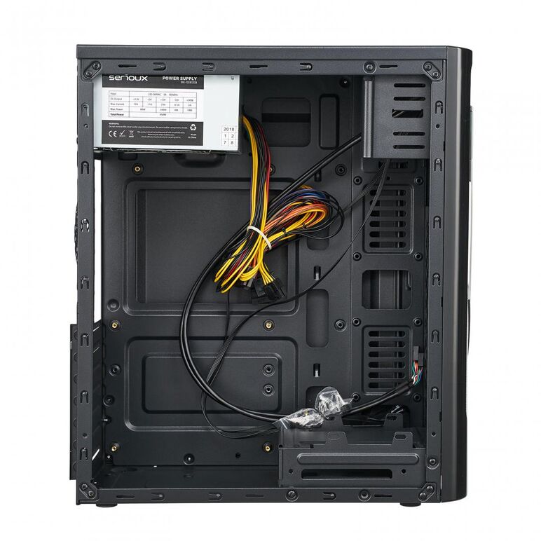 Carcasa pc serioux basic, sursa 450w, middle tower, atx, black,  Carcase | electropc.ro
