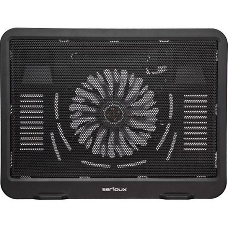 Cooling pad serioux, srxncpn19, dimensiuni: 330*250*27mm, compatibilitate maxima laptop: 15.6 inch, dimensiune ventilator: 125*125 *15mm, nivel zgomot: 46db, flux aer: 20cfm, tensiune alimentare: dc 5v, viteza rotatie maxima: 1000 rpm, greutate neta: 0.38,  Stand & Cooling pad | electropc.ro