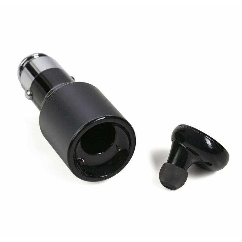 Incarcator auto cu casca bluetooth serioux, port usb 5v/2.4a, bluetooth v4.0, handsfree, raza de actiune ,  Incarcatoare telefoane | electropc.ro