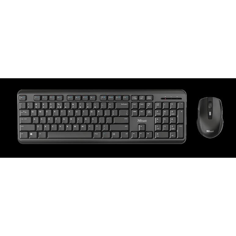 Kit tastatura si mouse trust ody, wireless, negru,  Kit mouse tastatura | electropc.ro