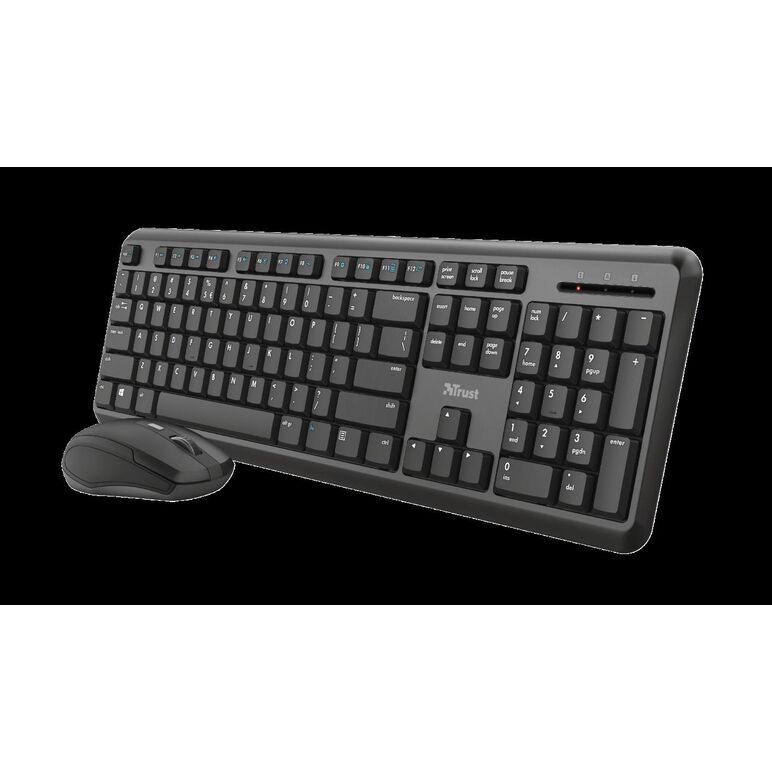 Kit tastatura si mouse trust ody, wireless, negru,  Kit mouse tastatura | electropc.ro