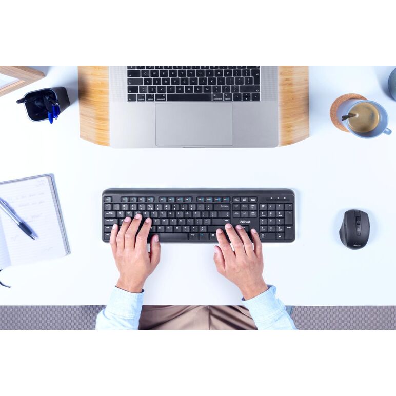 Kit tastatura si mouse trust ody, wireless, negru,  Kit mouse tastatura | electropc.ro