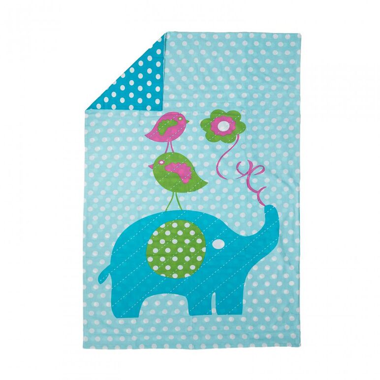 Lenjerie 3 piese elefant u-grow ubs3-elp,  Lenjerii si huse patut | electropc.ro