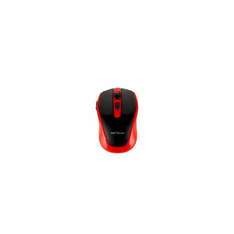 Mouse serioux, pastel 600, fara fir, usb, senzor optic, distanta de operare; 10m, precizie: 1000/1600dpi ajustabila, 6 butoane, 2x baterie aaa, sisteme de operare: windows / mac os / linux, rosu,  Mouse | electropc.ro