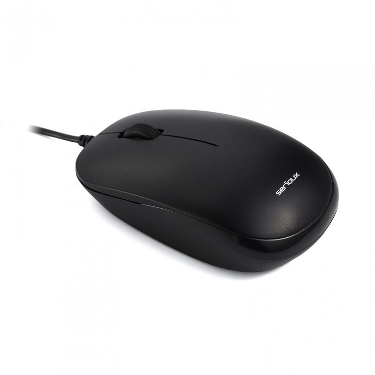 Mouse serioux cu fir, optic, noblesse 9800m, 1000dpi, negru, ambidextru, blister, cablu 1.6m, usb,  Mouse | electropc.ro
