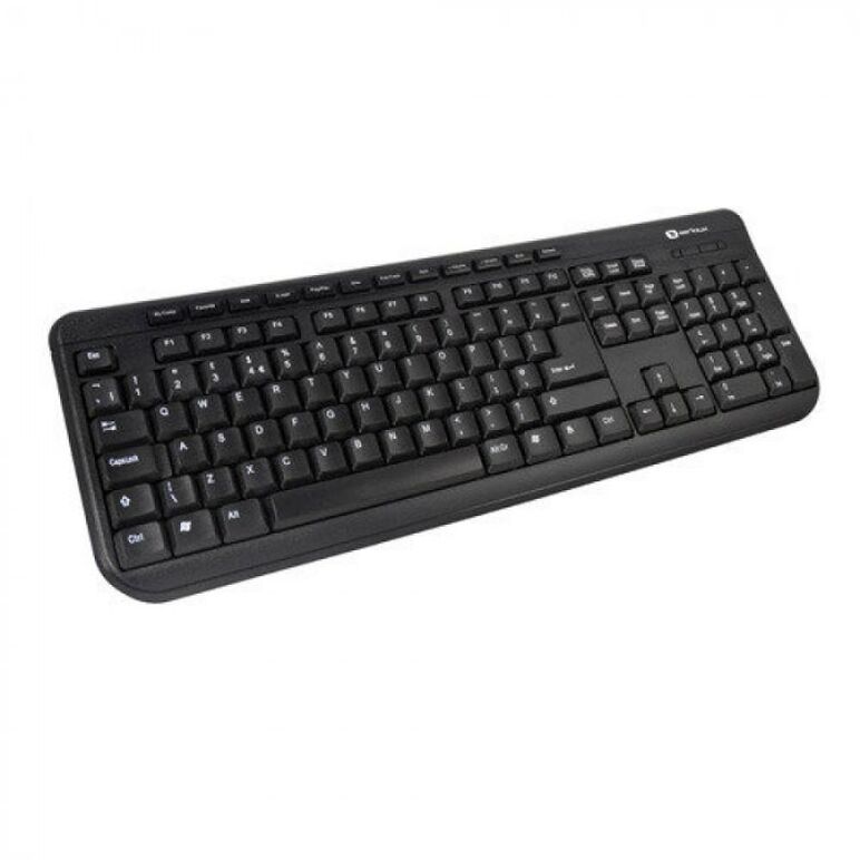 Tastatura serioux 9400mm, cu fir, us layout, neagra, multimedia (11 hotkeys), usb,  Tastaturi | electropc.ro
