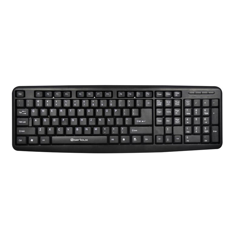 Tastatura serioux 9400usb, cu fir, us layout, neagra, 104 taste, usb,  Tastaturi | electropc.ro