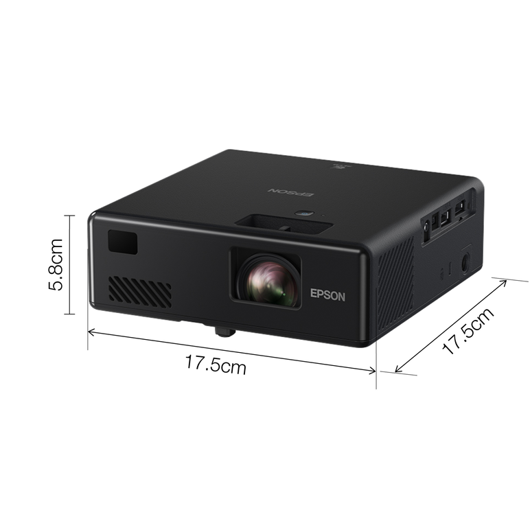 Proiector epson ef-11 mini laser projection tv, 3lcd, 1000 lumeni, fhd 1920*1080, 16:9, 2.500.000:1, laser, dimensiune maxima imagine 150", usb 2.0 type a, usb 2.0 type b, hdmi 1.4, miracast, stereo mini jack audio out, kensington lock, boxa 2w inclusa, s,  Videoproiectoare | electropc.ro
