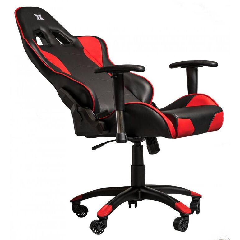 Scaun gaming x by serioux, torin, ajustabil, piele sintetica, piston pe gaz, manere reglabile, baza stea cu 5 picioare, greutate maxima admisa 150kg, perne detasabile, negru si rosu,  Scaune gaming | electropc.ro