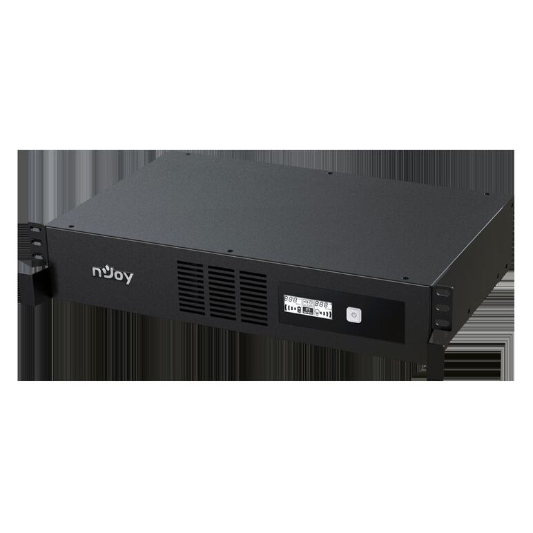 Ups njoy code 1000, 1000va/600w, frecventa: 50/60 hz, conectori: intrare 1 x iec-320 c14, iesire 8 x iec-320 c13, port de comunicare: usb, ecran lcd, avr.,  UPS | electropc.ro