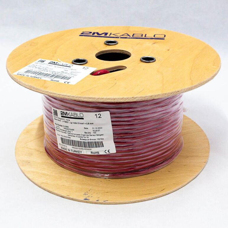 "cablu incendiu jy(st)y...lg 1x2x1.5 mm² + 0.8 producator 2m kablo, 3t11a045046-06adiametru fir : 1.5 mmconductor torsadati in perechi infasurate in banda pet, ecranaj al/pet, cupru 100%culori fire:  vde 0815manta: pvc, culoare ral3000-rosuambalare: tambu,  Accesorii | electropc.ro