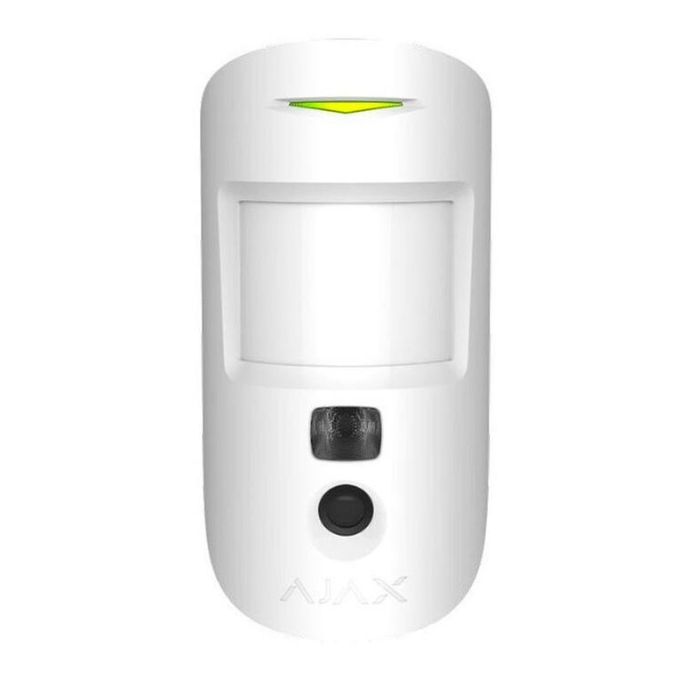 "detector de miscare pir motioncam indoor, imunitate animale, alb - ajax; protectie eficienta prin senzor miscare cu verificare foto.; detectie miscare: max. 12 m, unghi camera: 90°; sensibilitate: ajustabila 3 nivele unghi detectie: 88.5° orizontal, 80° ,  Detectori | electropc.ro