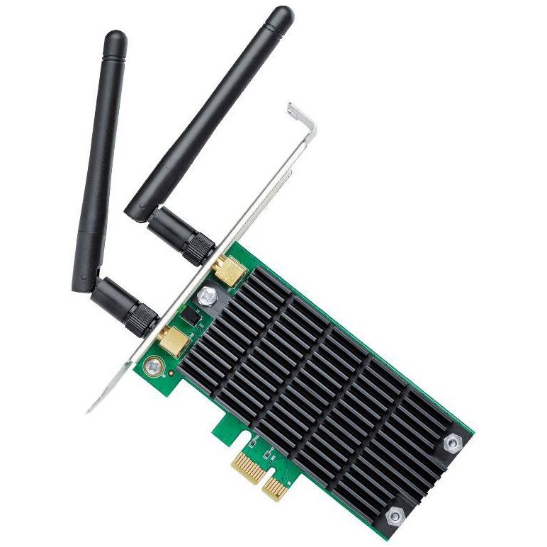 Adaptor wireless tp-link, ac1200 dual-band, 867/300mbps,pci-e, 2 antene detasabile, standarde wireless: ieee 802.11ac/n/a 5 ghz, ieee 802.11n/g/b 2.4 ghz, low-profile bracket.,  Routere Wireless | electropc.ro