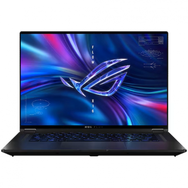 Laptop gaming asus rog flow x16, gv601vu-nl034w, i9-13900h processor 2.6 ghz, 16-inch, qhd+ 16:10 (2560 x 1600, wqxga), 240hz, rtx 4050), intel iris x  graphics, 8gb ddr5-4800 so-dimm *2, 1tb pcie 4.0  m.2 , mux switch + optimus, mini led, 1200nits, gloss,  Laptopuri | electropc.ro