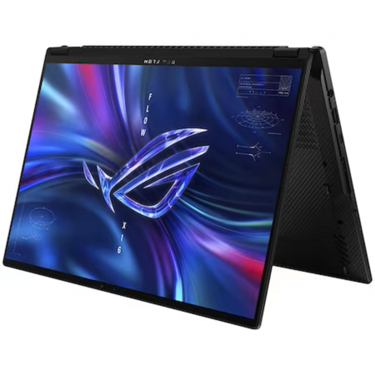 Laptop gaming asus rog flow x16, gv601vu-nl034w, i9-13900h processor 2.6 ghz, 16-inch, qhd+ 16:10 (2560 x 1600, wqxga), 240hz, rtx 4050), intel iris x  graphics, 8gb ddr5-4800 so-dimm *2, 1tb pcie 4.0  m.2 , mux switch + optimus, mini led, 1200nits, gloss,  Laptopuri | electropc.ro
