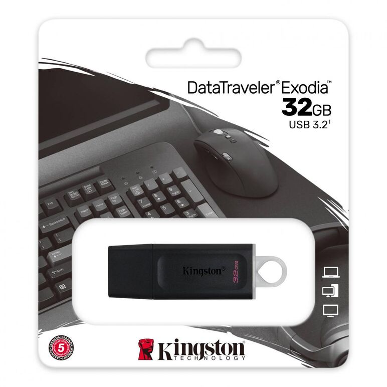 Memorie usb flash drive kingston 32gb data traveler exodia, usb 3.2,  Memorii USB | electropc.ro