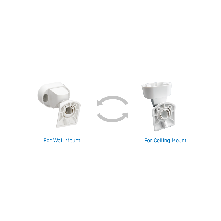 Suport detector optex cw-g2 - compatibil serie flipx; cw-g2; instalare pe perete sau tavan; reglabil pe orizontala - 45grade/stanga si 45 grade/dreapta; reglabil pe verticala - 5grade/sus si 20grade/jos; sistem de protectie cablu la sabotaj - cablul trece,  Accesorii | electropc.ro