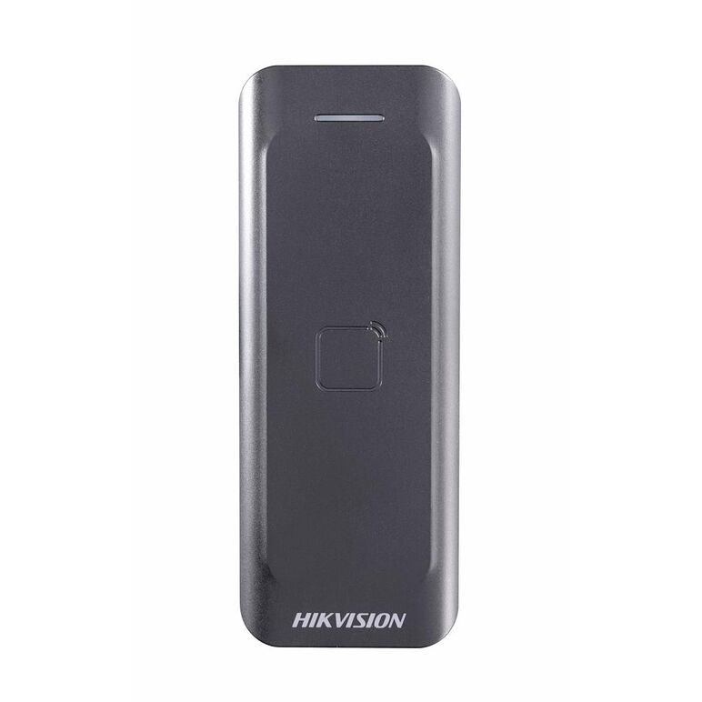 Card reader hikvision, ds-k1802e; reads em card; card reading frequency: 125khz; processor: 32-bit; reading range: ≤50mm (≤1.97"); supports wiegand(w27/w35) protocol, dust-proof, ip 65.,  Cititoare | electropc.ro