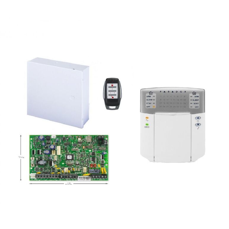 Centrală magellan cu emiţător-receptor radio-32 zone; stay d si aplicatia iparadox; 32 zone (oricare dintre acestea poate fi radio); 32 utilizatori si 32 telecomenzi; 2 partitii; 2 intrari de zona pe placa; 2 iesiri pgm pe placa; bus 4 fire (conecteaza pa,  Centrale si tastaturi | electropc.ro