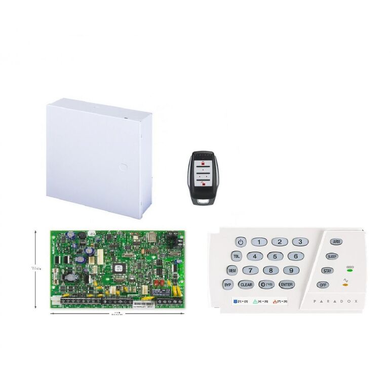 Centrală magellan cu emiţător-receptor radio-32 zone, stay d si aplicatia iparadox; 32 zone (oricare dintre acestea poate fi radio); 32 utilizatori si 32 telecomenzi; 2 partitii; 2 intrari de zona pe placa; 2 iesiri pgm pe placa; bus 4 fire (conecteaza pa,  Centrale si tastaturi | electropc.ro