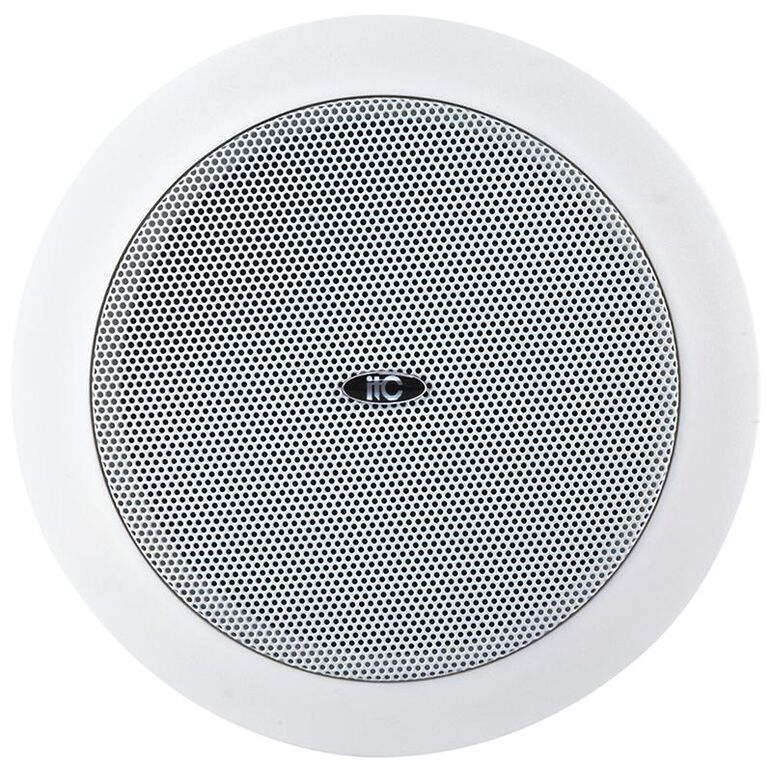 Difuzor incastrabil (ceiling speaker) itc t-105u, pentru sisteme de public address (pa), trepte 1.5w-3w-6w@100v, speaker 5inch, spl(1w/1m) 89db, frequency response 80-18khz, cutout 145mm, carcasa abs, grila metalica, culoare alba, dimensiuni 172 ×80mm, gr,  Difuzoare | electropc.ro
