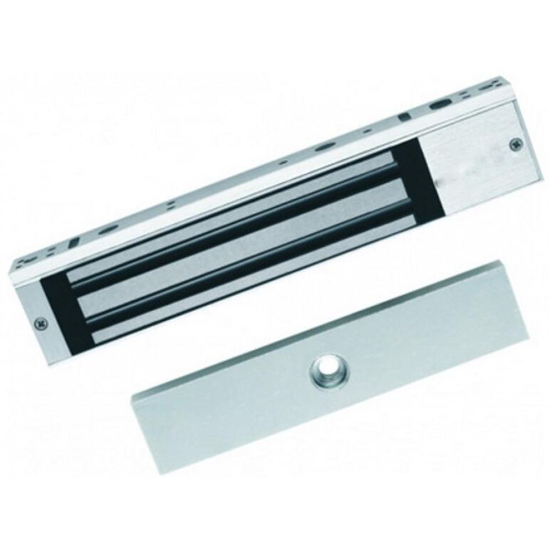 Electromagnet de forta  hikvision ds-k4h258s; forta de retinere: 280kg; alimentare 12v; amperaj: 340ma; dimensiuni: 238mm × 45mm ×25mm; greutate: 2.1kg,  Accesorii | electropc.ro