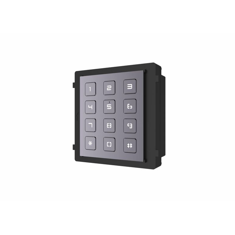 Modul de extensie videointerfon cu tastatura hikvision ds-kd-kp; permite formarea codului de apartament sau a codului de acces; montajaplicat sau ingropat (accesoriile de montaj nu sunt incluse); iluminarepe timp de noapte; protectie: ip65, ik7; dimensiun,  Video | electropc.ro
