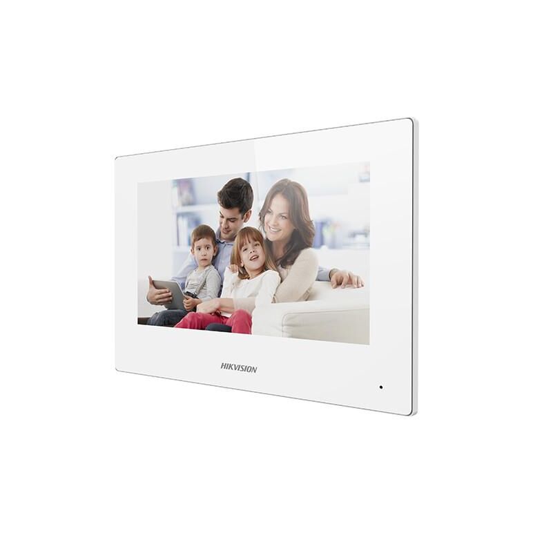Monitor videointerfon wifi modular 7 color hikvision ds-kh6320-wte1-w; culoare alba, ecran lcd 7 color cu touch screeen, rezolutie ecran 1024 x 600; design modern; conectivitate: retea wireless: wi-fi 802.11b/g/n; network:10/100mbps self adaptive network ,  Video | electropc.ro