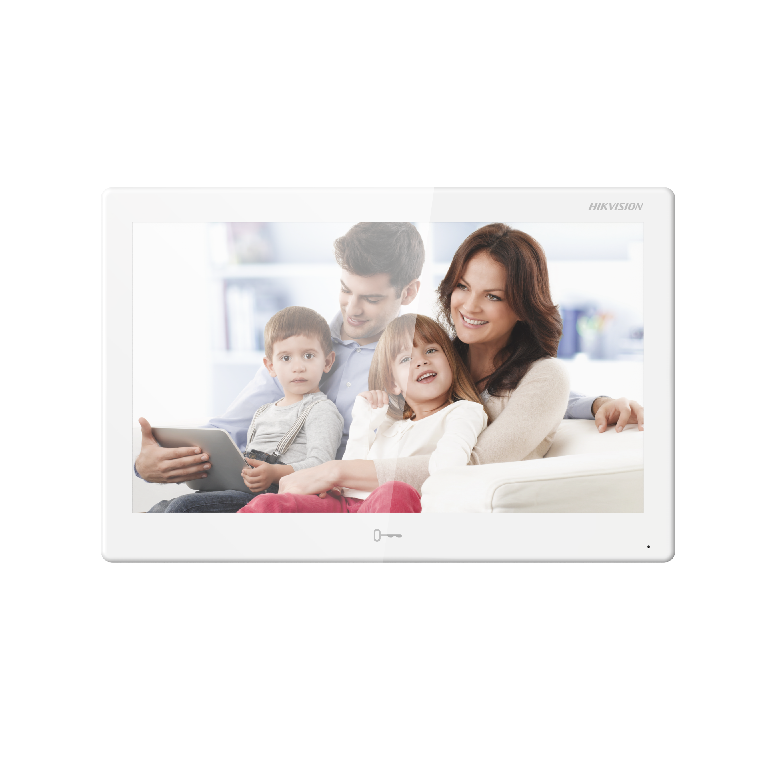 Post interior videointerfon 10.1inch cu android, hikvision ds-kh9510- wte1b wifi, apelare video si deschidere usa din aplicatia mobila, plug & play, ecran: 10.1-inch cu touch sceen, rezolutie: 1024 × 600, audio bidirectional (microfon si difuzor incorpora,  Video | electropc.ro