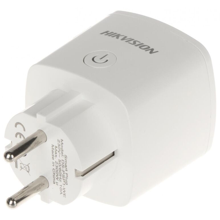 Priza inteligenta wireless hikvision ds-psp1-we, control remote din aplicatie sau keyfob/keypad, setare scenarii in functie de evenimente, frecventa de operare 868 mhz, two way communication, distanta de operare rf 1600m, criptare aes-128, 1 x led stare (,  Accesorii | electropc.ro