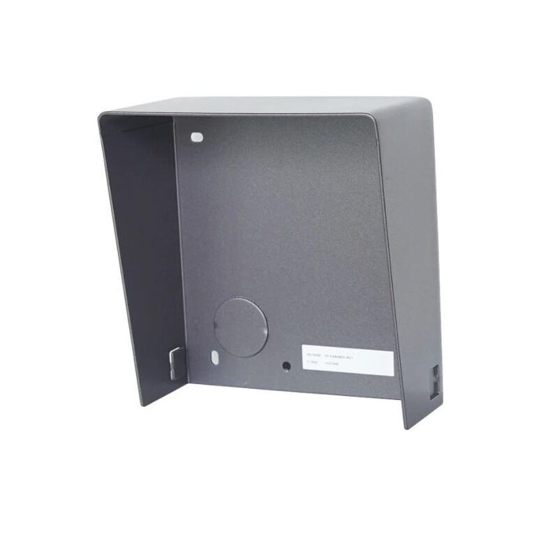 Protectie ploaie pentru un modul de videointerfon modular hikvision ds- kabd8003-rs1/s, material otel inoxidabil, montaj aplicat, dimensiuni: 116.4 × 122 × 58 mm, greutate: 298.9 g,  Accesorii | electropc.ro